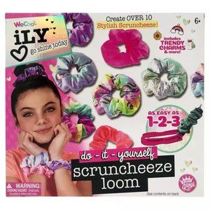 2 for $20 - NEW Activity Kings iLY Scruncheeze Loom 11 Scrunchies and Charms